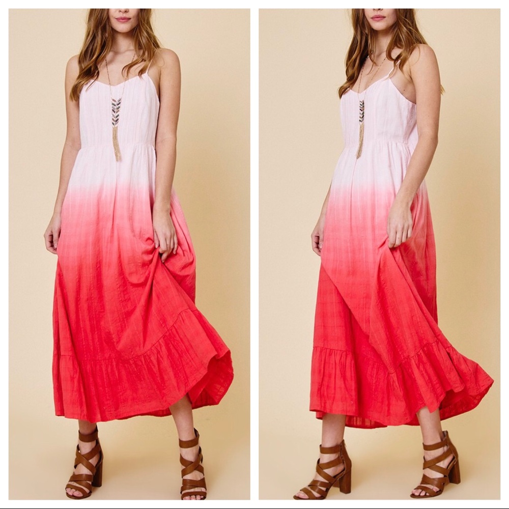 Tie dye ombré cami maxi dress - Picture 4 of 5